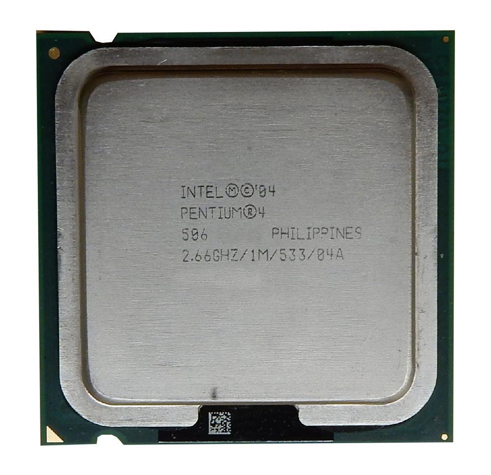 407323-001 HP 2.66GHz 533MHz FSB 1MB L2 Cache Intel Pentium 4 506 Desktop Processor Upgrade
