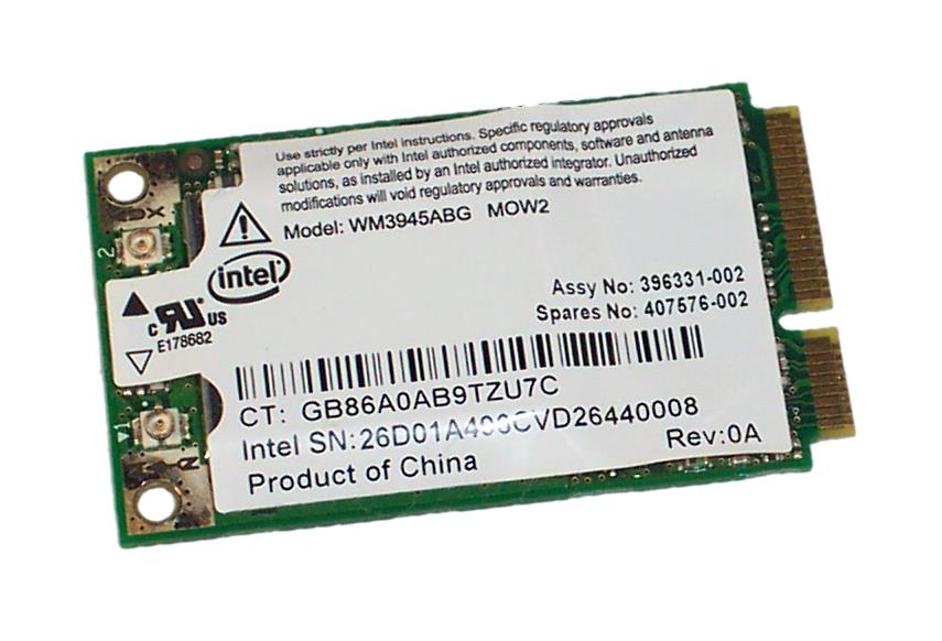 407576-002 HP Broadcom 3945ABG Mini PCI-Express 802.11A/B/G Wireless Lan (WLAN) Network Interface Card for HP 6910