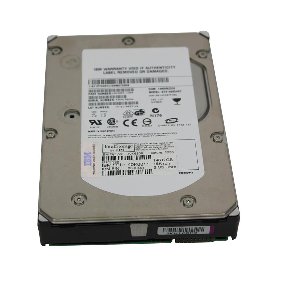 40K6808 IBM 146.8GB 15000RPM Fibre Channel 2Gbps 3.5-inch Internal Hard Drive for TotalStorage DS4700