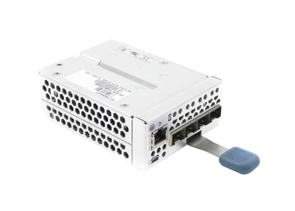411852-001N HP Brocade 4GB 4-Port Fibre Channel SAN Switch for HP Blade P-Class Servers (Refurbished)