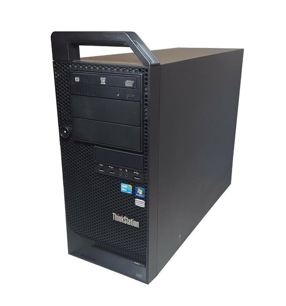 4158M4U Lenovo ThinkStation D20 Tower Workstation - 2 x Processors Supported - 1 x Intel Xeon E5603 Quad-core (4 Core) 1.60 GHz (Refurbished)