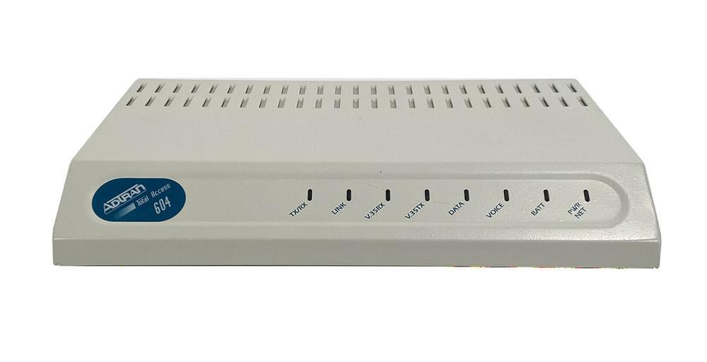 4213640L1#TDM Adtran Total Access 604 TDM Gateway 4 x FXS, 1 x T1 WAN, 1 x 10/100Base-TX LAN, 1 x Serial, 1 x DSX-1 WAN (Refurbished)