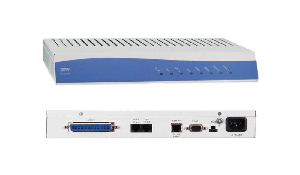 4242908L1 Adtran Total Access 908e (2nd Gen) IP Business Gateway 4 x T1/FT1 2 x 10/100Base-TX LAN 1 x (Refurbished)