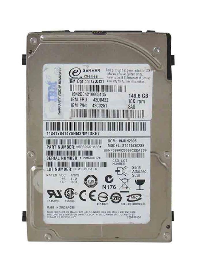 42D0421 IBM 146.8GB 10000RPM SAS 3Gbps 16MB Cache 2.5-inch Internal Hard Drive