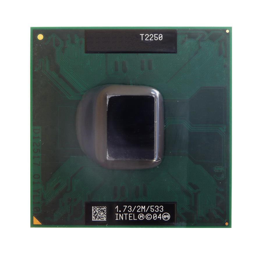 430455-001 Intel Core Duo T2250 Dual Core 1.73GHz 533MHz FSB 2MB L2 Cache Socket PGA478 Mobile Processor