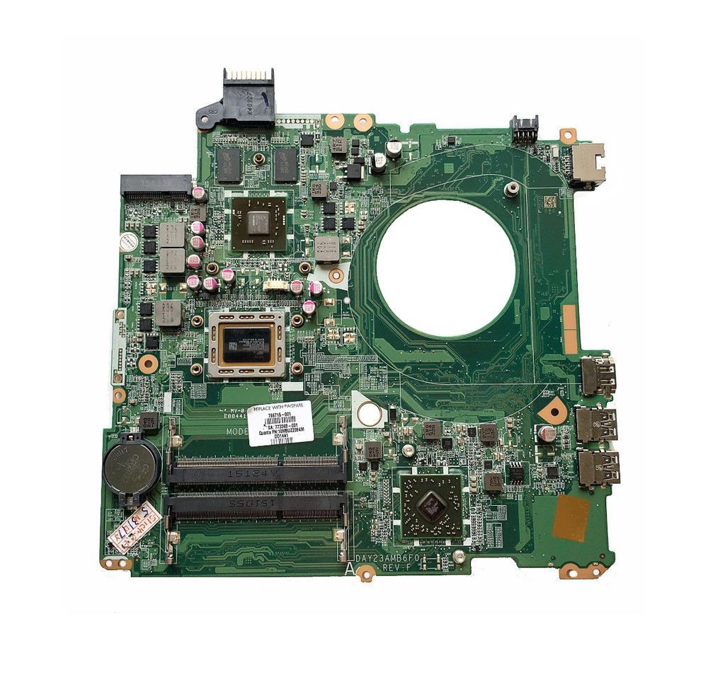 431002-001 HP System Board (Motherboard) for Pavilion 15-P100tx Notebook PC (Refurbished)