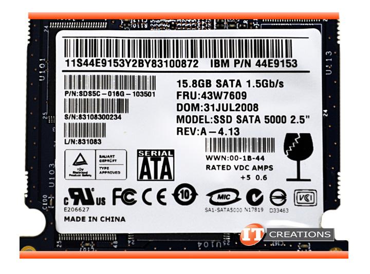 44E9153 IBM 15.8GB SATA 1.5Gbps 2.5-inch Internal Solid State Drive (SSD)