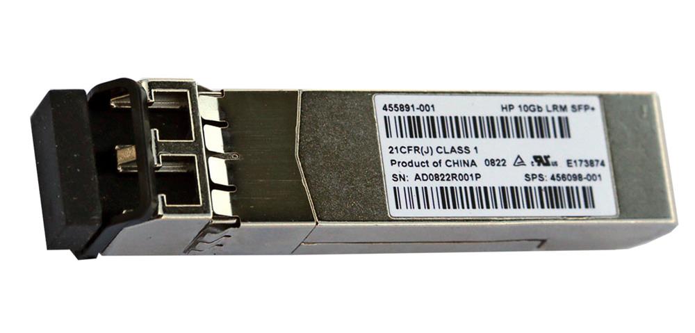 456098-001 HP BladeSystem c-Class 455889-B21 10Gbps 10GBase-LRM Multi-mode Fiber 220m 1310nm Duplex LC Connector SFP+ Transceiver Module
