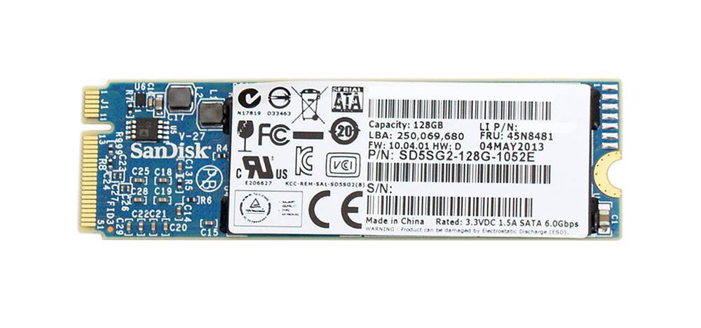 45N8481 IBM 128GB SATA 6Gbps Internal Solid State Drive (SSD) for ThinkPad X1 Carbon
