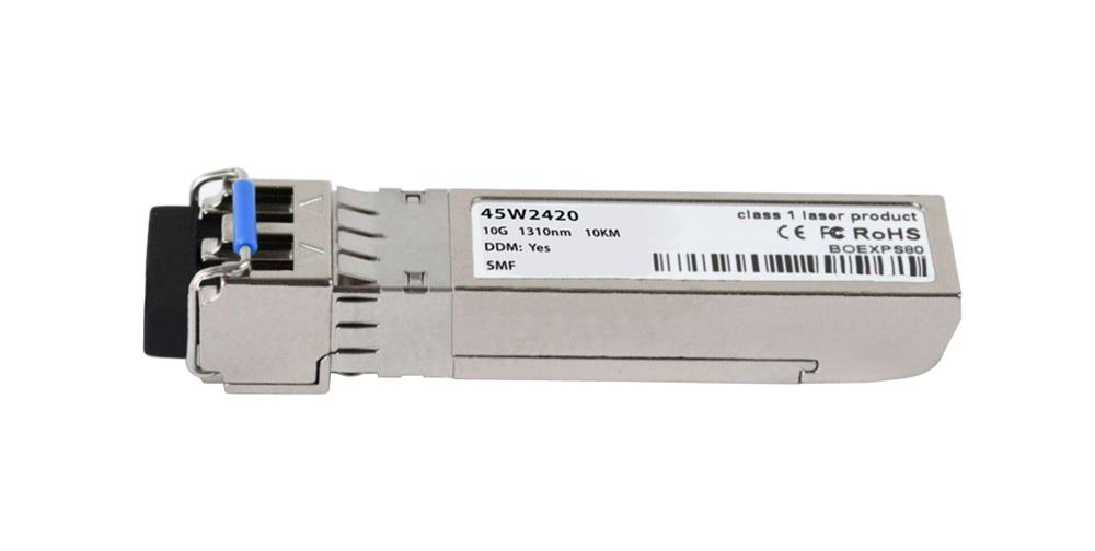 45W2420 IBM 10Gbps 10GBase-LR Single-mode Fiber 10km 1310nm LC Connector SFP+ Transceiver for Converged B32 Switch