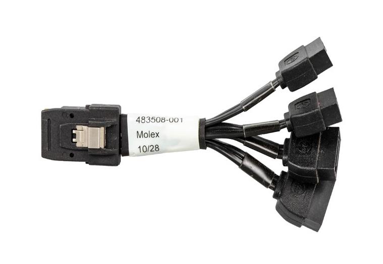483508-001 HP Z800 Mini Sas 4i To Blind Mate Cable
