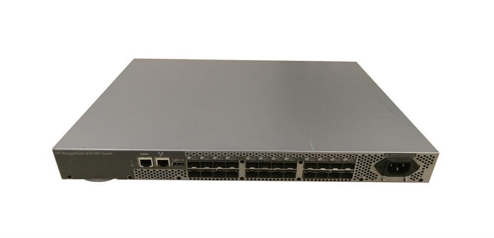 492290-001 HP 8/8 Base SFP+ E-Port Fiber Channel Rack-mountable 1U Enabled San Switch (Refurbished)