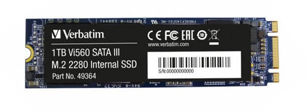 49364 Verbatim 1TB SATA 6Gb/s M.2 2280 Solid State Drive (SSD)