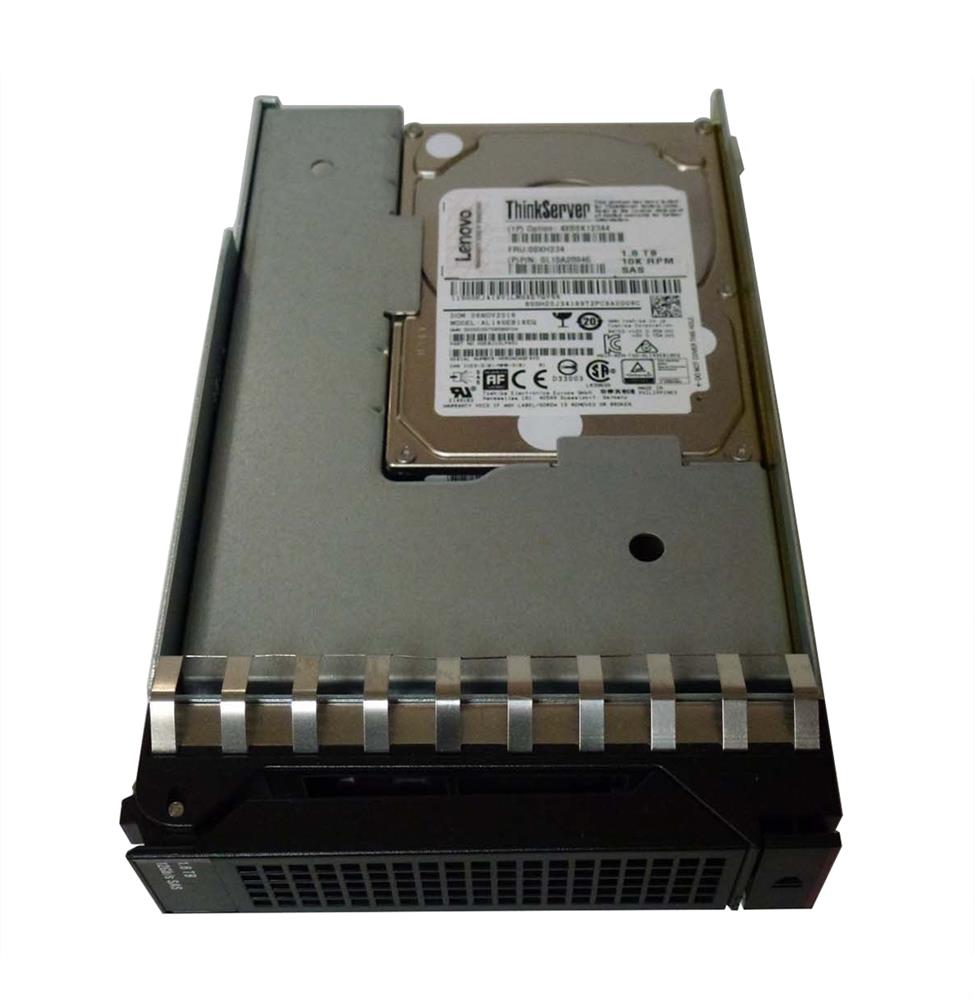4XB0K12344 Lenovo Enterprise 1.8TB 10000RPM SAS 12Gbps Hot Swap (512e) 2.5-inch Internal Hard Drive with 3.5-inch Tray for ThinkServer Gen5