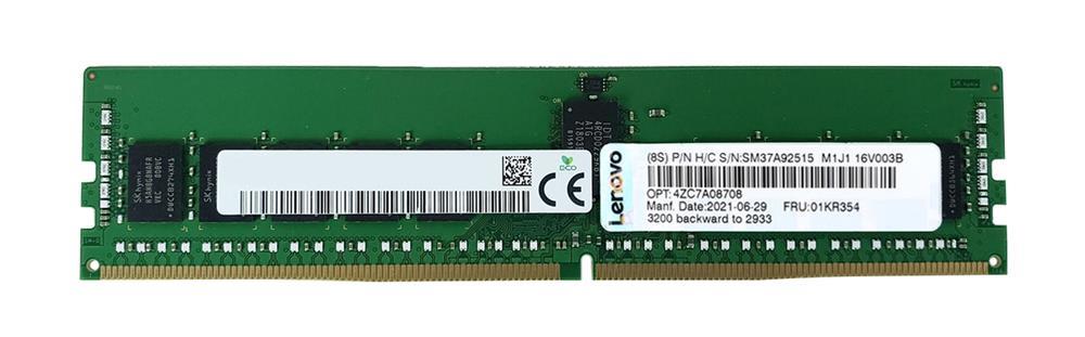 4ZC7A08708 Lenovo 16GB PC4-23400 DDR4-2933MHz Registered ECC CL21 288-Pin DIMM 1.2V Dual Rank Memory Module