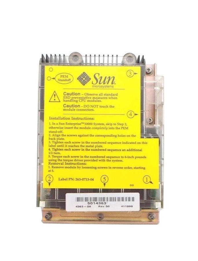501-4363-08 Sun 333/336 Mhz Ultra Sparc II Module- 4MB Cache (Option X2560A)