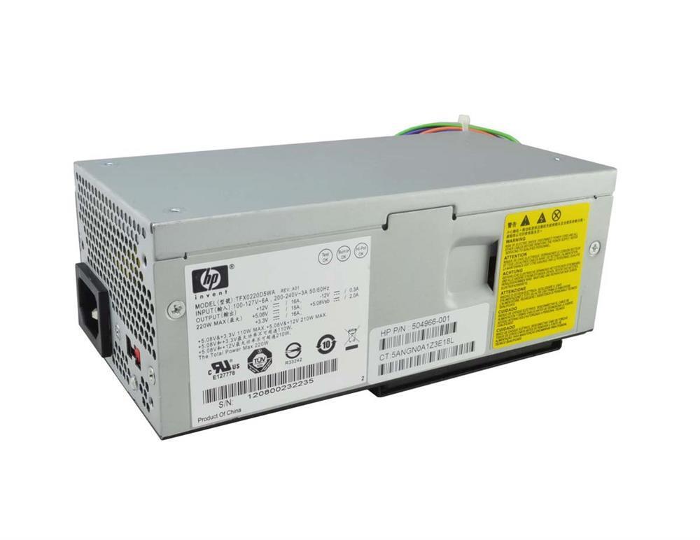504966-001N HP 220-Watts 100-240V AC 24-Pin Power Supply