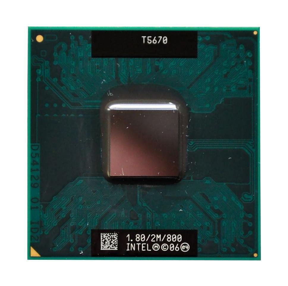 508762-001 HP 1.80GHz 800MHz FSB 2MB L2 Cache Socket PGA478 Intel Mobile Core 2 Duo T5670 Processor Upgrade