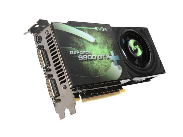 512-P3-N879-AR EVGA Nvidia GeForce 9800 GTX+ 512MB GDDR3 256-Bit Dual DVI/ HDTV/ S-Video Out/ HDCP Ready SLI Support PCI-Express 2.0 x16 Video Graphics Card