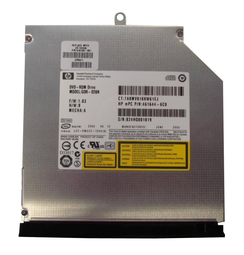 535760-001 HP Sps-drv Dvd
