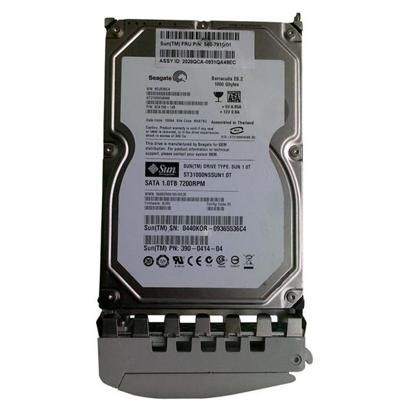 540-7910-02-N Sun 1TB 7200RPM SATA 3Gbps 32MB Cache 3.5-inch Internal Hard Drive