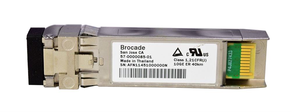 57-0000085-01 Brocade 10Gbps 10GBase-ER Single-mode Fiber 40km 1550nm Fibre Channel Duplex LC Connector SFP+ Transceiver Module