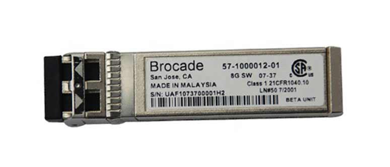 57-10000012-01 Brocade 8Gbps Fibre Channel Multi-mode Fiber 150m 850nm Duplex LC Connector SFP+ Transceiver Module