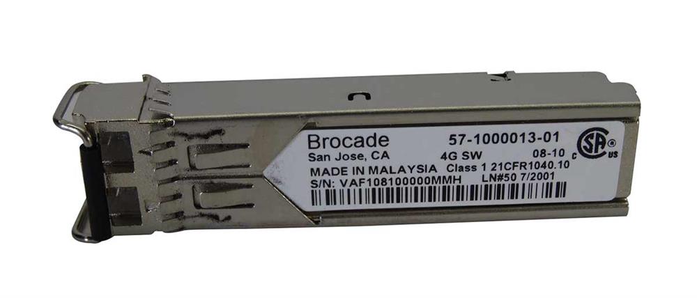 57-1000013-01 Brocade 4Gbps 4GBase-SX Multi-mode Fiber 550m 850nm Duplex LC Connector SFP Transceiver Module
