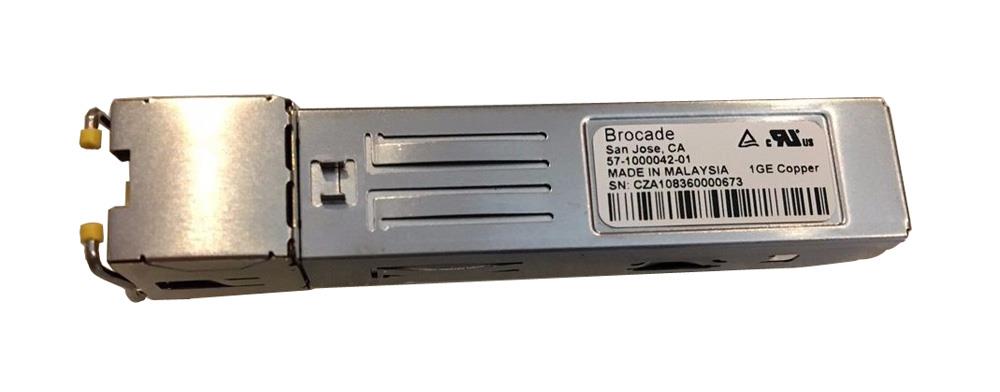 57-1000042-01-US Brocade 1Gbps 1000Base-T 100m RJ-45 Connector SFP Transceiver Module for 7800 Switch M