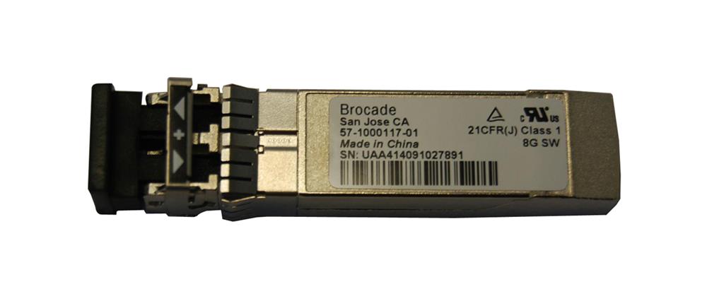 57-1000117-01-N Brocade 8Gbps Multi-mode Fiber 300m 850nm Fibre Channel Duplex LC Connector SFP+ Transceiver Module