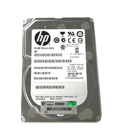 575151-001 HP 500GB 7200RPM SATA 3Gbps Midline 2.5-inch Internal Hard Drive with Tray