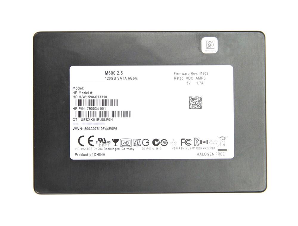 590-613310 HP 128GB MLC SATA 6Gbps 2.5-inch Internal Solid State Drive (SSD)