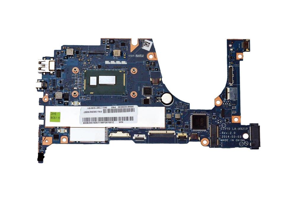 5B20G19207 Lenovo System Board (Motherboard) with Intel Core i5-4210u 1.7GHz Processor for Yoga 2 13-inch Laptop (Refurbished)