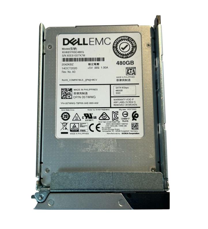 5TWWG Dell 480GB TLC SATA 6Gbps Read Intensive 2.5-Inch Solid State Drive (SSD)