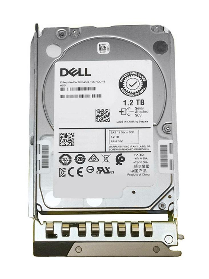 5XFRF Dell 1.2TB 10000RPM SAS 12Gbps Hot Swap (SED FIPS) 2.5-inch Internal Hard Drive with 3.5-inch Hybrid Carrier