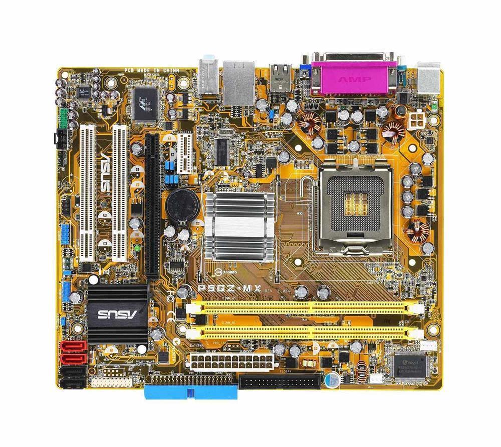 60MBB570A06 ASUS P5GZ-MX Socket LGA 775 Intel 945GZ + ICH7 Chipset Core 2 Duo/ Pentium D/ Pentium 4/ Celeron Processors Support DDR2 2x DIMM 4x SATA 3.0Gb/s uATX Motherboard (Refurbished)
