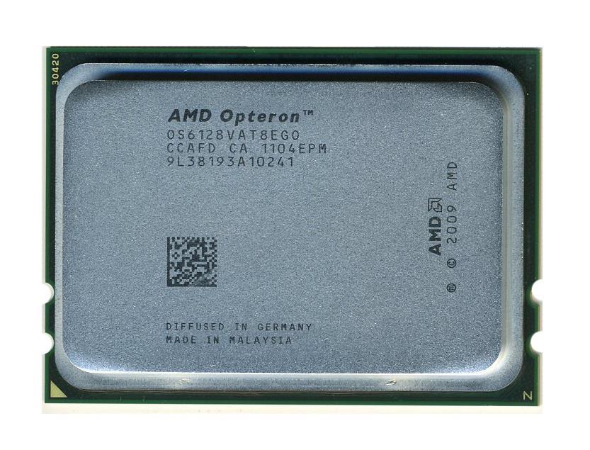 6128HE AMD Opteron 6128 HE 8 Core 2.00GHz 12MB L3 Cache Socket G34 Processor