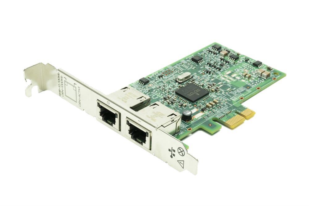 616012-001 HP Dual-Ports RJ-45 1Gbps 10Base-T/100Base-TX/1000Base-T Ethernet PCI Express 2.0 x1 Network Adapter