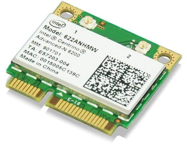 622ANHMW Intel Centrino Advanced-N 6200 2.4GHz / 5GHz 300Mbps IEEE 802.11a/b/g/n PCI Express Half Mini Wireless Network Adapter