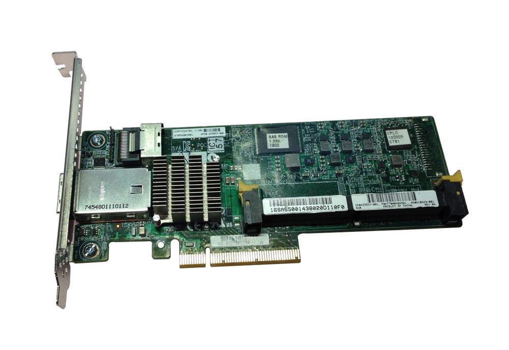 631667-B21 HP Smart Array P222 512MB Cache Dual Port SAS 6Gbps / SATA 6Gbps 8-Channel PCI Express 3.0 x8 Low Profile 0/1/5/6/10/50/60 RAID Controller Card