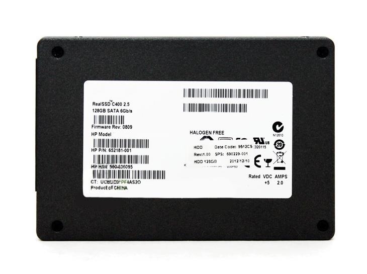 652181-001-R HP 128GB MLC SATA 6Gbps 2.5-inch Internal Solid State Drive (SSD)