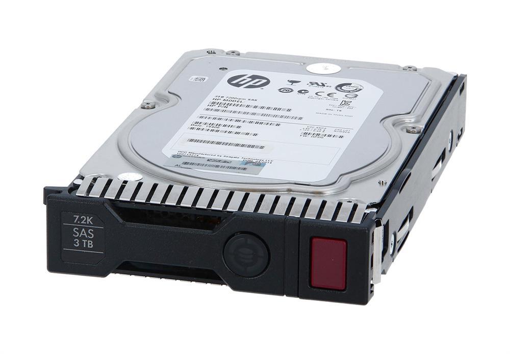 652766-B21-C3 HP 3TB 7200RPM SAS 6Gbps Midline Hot Swap 3.5-inch Internal Hard Drive with Smart Carrier