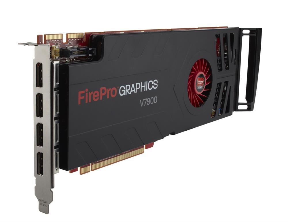 653329-001 HP AMD FirePro V7900 2GB GDDR5 DisplayPort PCI-Express 2.1 x16 Video Graphics Card