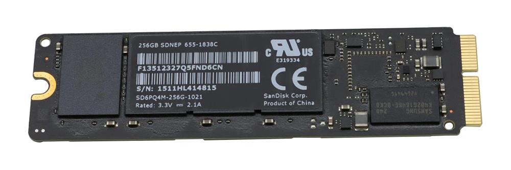 655-1838C Apple 256GB PCI Express 2.0 x2 M.2 2280 Solid State Drive (SSD)