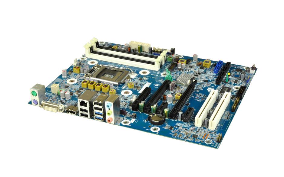 655581-001 HP System Board (MotherBoard) Single Socket-4 DIMM 1.5V Slots for Z220 Convertible Minitower CMT Workstation (Refurbished)