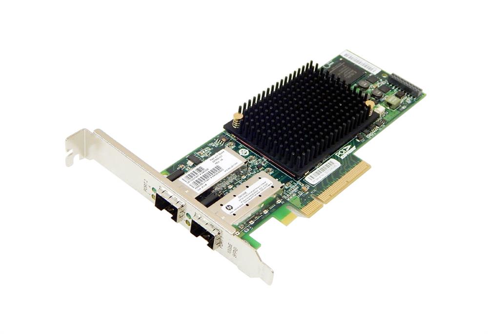 697892-001 HP StorageWorks CN1000E Dual-Ports SFP+ 10Gbps Fibre Channel PCI Express 2.0 x8 Converged Network Adapter