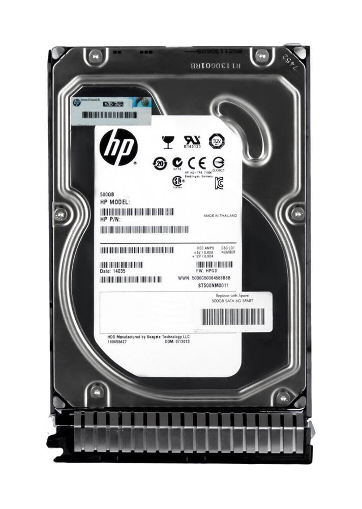 699835-001 HP 500GB 7200RPM SATA 6Gbps 3.5-inch Internal Hard Drive