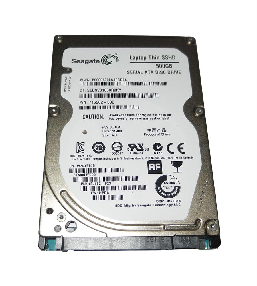 716262-002 HP 500GB SATA Gbps Hard Drive
