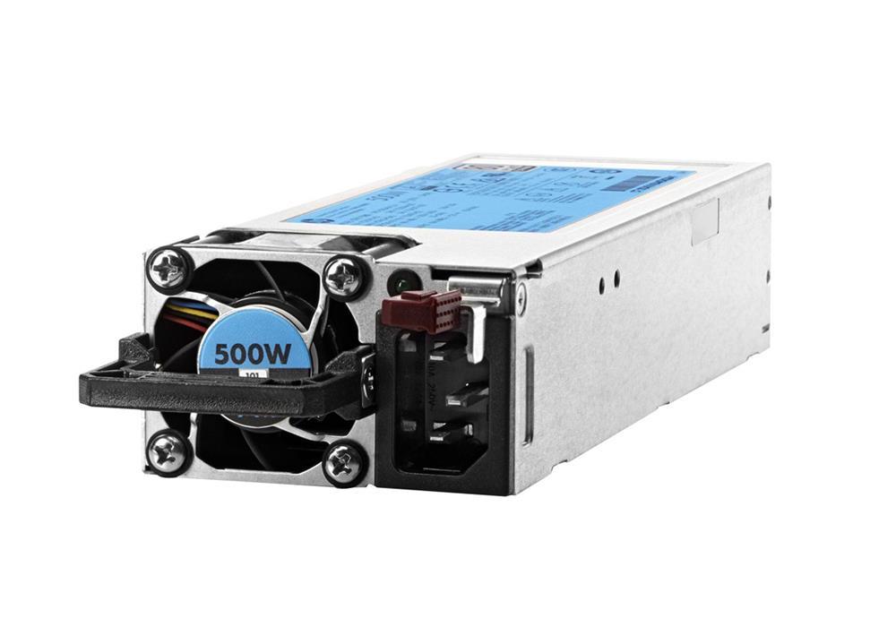720478-B21 HP 500-Watts Flex Slot Platinum 80Plus Redundant Hot Swap Power Supply for ProLiant DL360 DL380 ML350 Gen9 Server