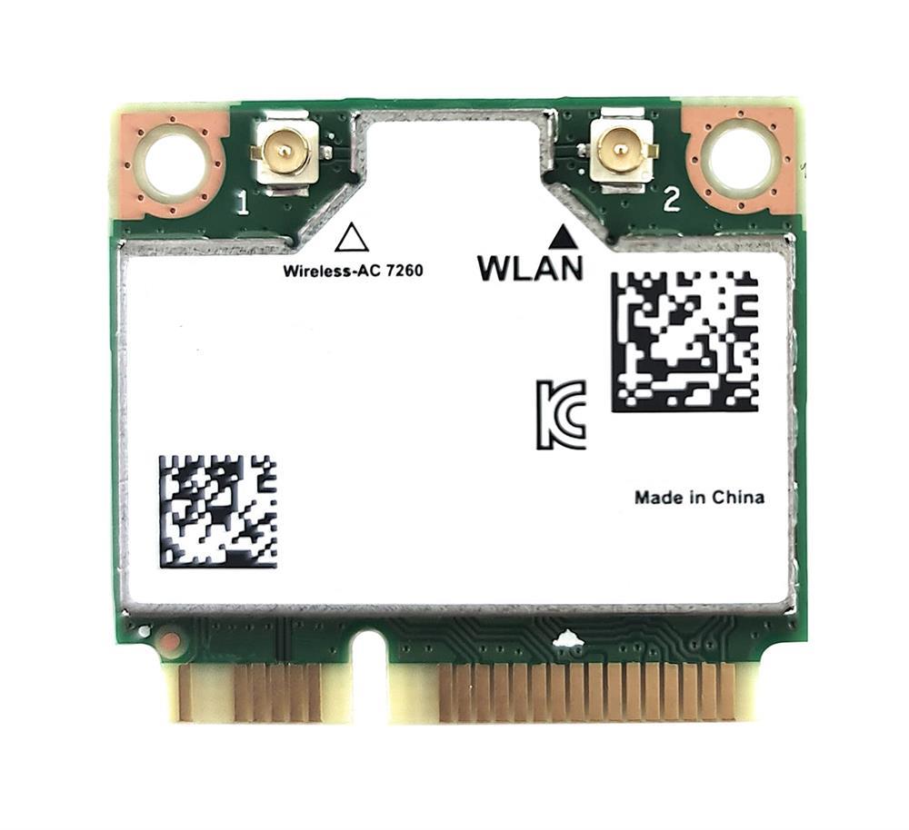 7260.HMWANWB Intel Wireless-AC 7260 Dual Band 867Mbps 2.4GHz / 5GHz IEEE 802.11a/b/g/n Bluetooth 4.0 Mini PCI Express M.2 2226 Wireless Network Card